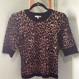 Ronny Kobo leopard print t shirt sweater